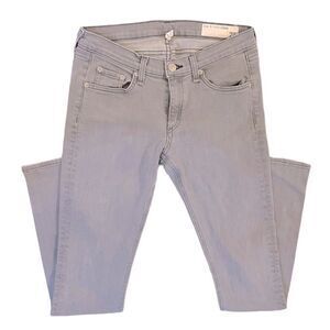 Rag & Bone Gray Skinny Low Rise Denim Jeans